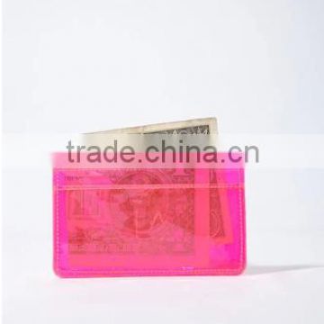 embossed translucent pvc card holder