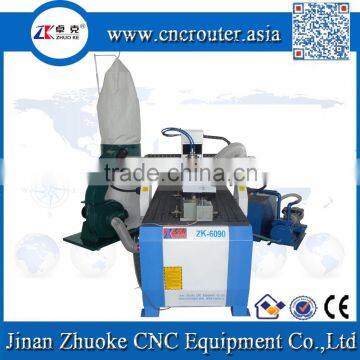 Hot Sale CNC Engraving Machine For Wood Acrylic MDF ZK-6090 With 4 Axis&Vacuum Table&Dust Collector photo-2