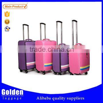 elegant and vintage PU leather luggage set alibaba golden supplier suitcase set