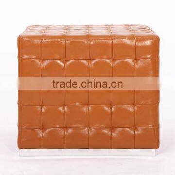 Modern stool Cube Stool in leather factory