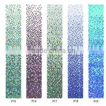 blue and green swimming pool design color changing mosaic tile