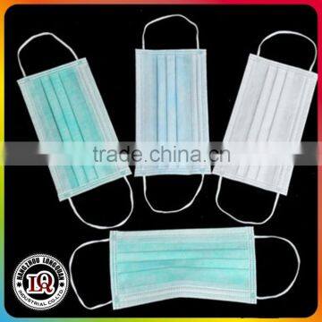 Colorful surgical face mask with 3 ply nonwoven