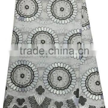 MJL-020 perfect circle Africa cotton lace Africa lafabric Chantilly cotton fashion lace fabric