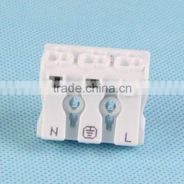 Push in Wire Easy Mounting 3 Way Auto Connector photo-2