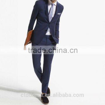 2014 Top Quality 100% wool Classic Blue men suits manufactures