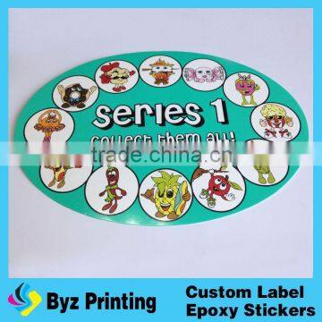 Double layer 2D/3D transparent number rainbow security hologram stickers