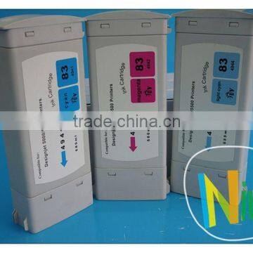 Inkjet cartridge C4940A C4941A C4942A C4943A C4944A C4945A Large format ink cartridge for HP 83 HP83