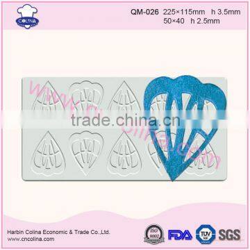 Customer designs garnishing sheet cake decoration silicone chocolate mould