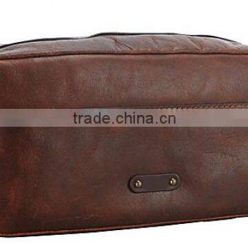 Leather Travel Toiletry Kit Bag Hotel photo-3