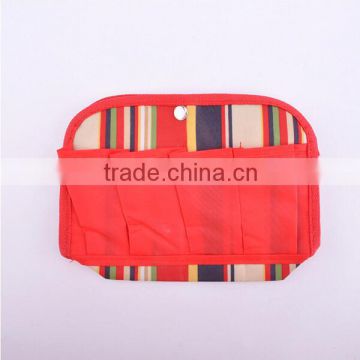 Travel polyester makeup cosmetic organizer bag