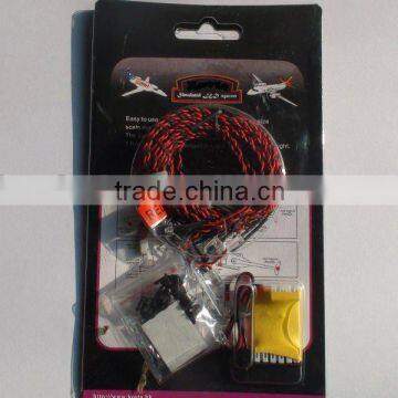 8 LED Flashing Light System For RC Helicopter Plane