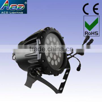 waterproof 18*4in1 RGBW full color led flash light, led outdoor par light, led stage par can light