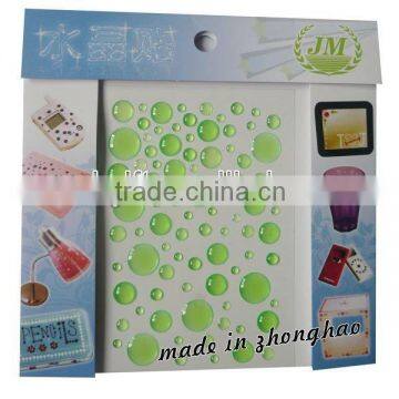 round shape clear epoxy resin dome sticker