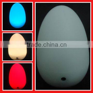 colour changing rechargeable led egg shape mood light