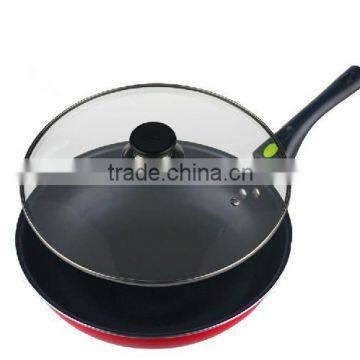 Aluminum Alloy Pot Saute Pan Non-stick Coating With Glass Lid