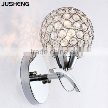 E14 Modern Indoor K9 Crystal Ball Wall Lamp Decorative Living Room Stair Lighting 110-240v ac photo-2