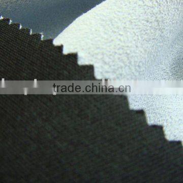 suede fabric bonded with knitted fabric