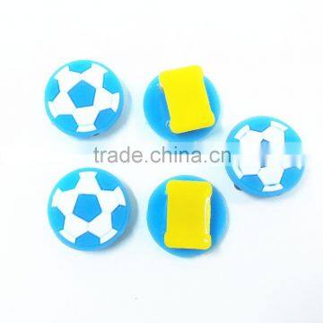 cute plastic shoe decorations soccer shape shoe charms