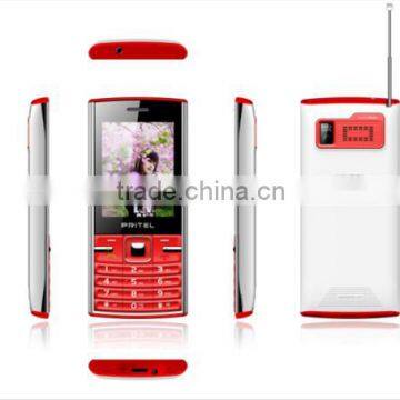 A6 Feature Mobile Phone with Double Sim,built-in FM/Bluetooth/MP4/Torch Light Mobile Phone, support T-flash card Mobile Phone