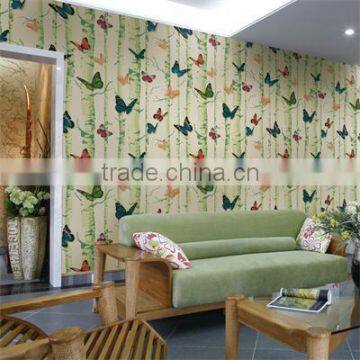 2016 beautiful butterfly design walllpaper for house decor usage