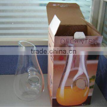 high quality glass teapot packing, glass wine decanter luxury packing box