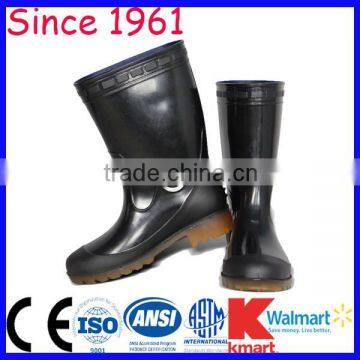 Long Rubber Boots PVC and Resion Knee Height Fashion Rain Rubber Boots