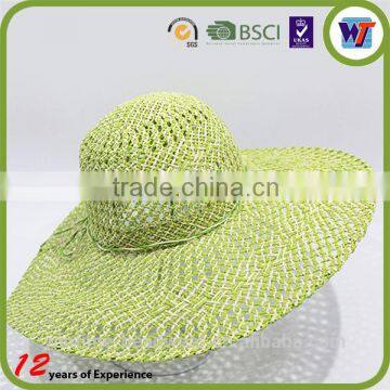 Ladies Fashion Hat Patterns Foldable Recycled Beach Straw Plain Sombrero Hats