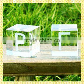 New Arrival Blank Crystal Cubes For Engraving Gifts