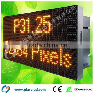 P31.25 32X64 led traffic display panel