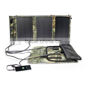 Handbag15W waterproof sunpower solar panel for mobile phone charge