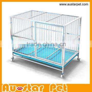 High Quality Strong Stainless Steel Dog Cage with Wheels