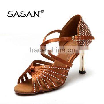 Hot Sell Top Quantity Rhinestone Woman Classic Latin Dance Shoes S-125