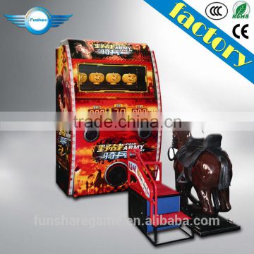 Field Army Cavalry Horse Riding Simulator Amusement Rides Manufacturer Shooting Game Machine