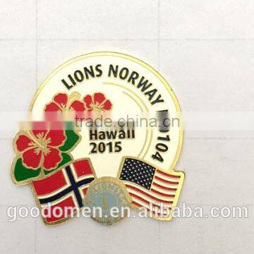 wholesale cheap custom lapel pin souvenir badge