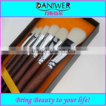 Professional round shape goat hair Artist brush,Paint brush,Artist painting brush,Wooden brush for painting