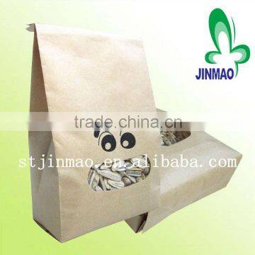 Side gusset kraft paper bag