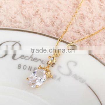 2014 fashion zircon pedant necklace for best friend (AM-D0331)