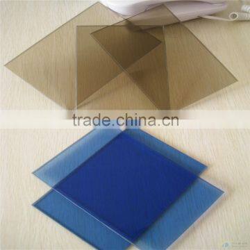 4mm 5mm 5.5mm 6mm building bronze , gray , dark blue , dark green coated glass