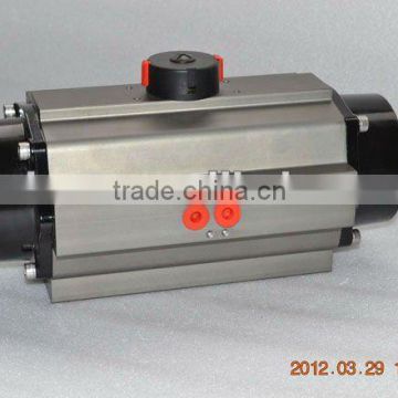 Pneumatic actuator for ball+butterfly valve