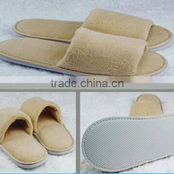 5mm Eva Open Toe Disposable Terry Towel Cheap Hotel Slipper