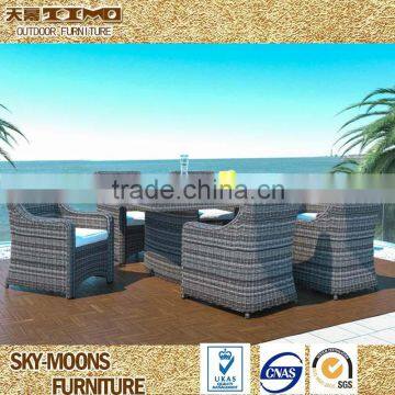patio bistro wicker outdoor dining set dining rattan table and chair(TC071)