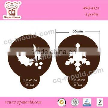 Coffee Chocolate cake top stencils