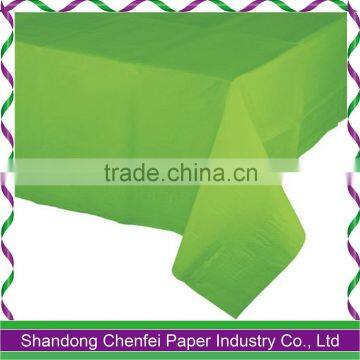 Cheap Banquet Paper Table Covers and Tableclith with Plastic Lining