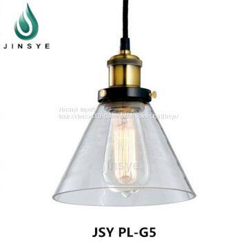 Jinsanye China Supply Cage Lamps Metal Glass Pendant Lighting photo-3