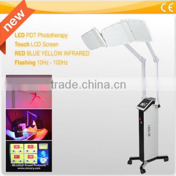 New! LED PDT light phototherapy equipment/two arms LED3F phototherapy for skin care