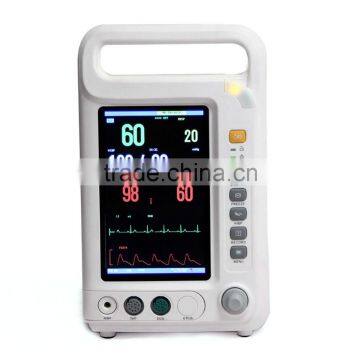 CE approved New Handheld cheap Patient Monitor Model RPM 8000A 7 inch multi Parameter ECG NIBP SPO2 RESP PR