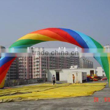 Pvc inflatable rainbow arch with high quality