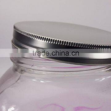 Purple Color Beverage Water Dispenser Glass Mason Jar With Lids And Faucet