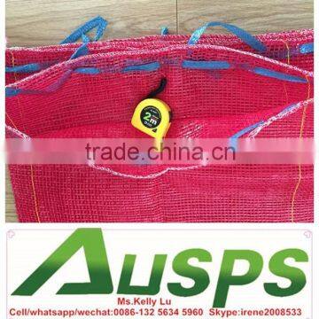 PP drawstring mesh bag for potato vegetables