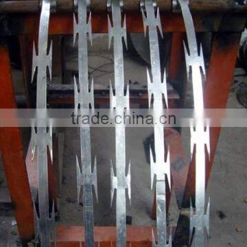 Home depot hot dipped razor blade barbed wire fence for sale safety razor wire jail fence